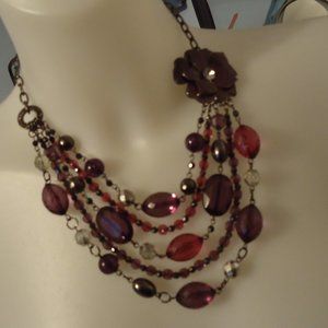 Purple Statement Necklace